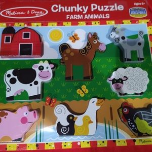 New Farm Animals Chunky Puzzle